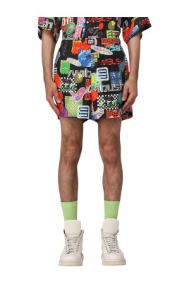 multicolor-collage-print-shorts