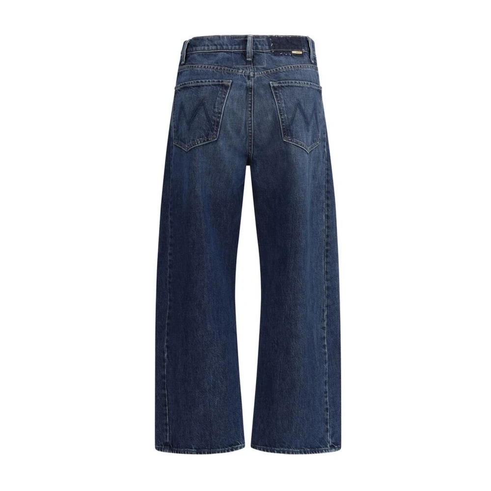 Mother Wijde katoenen enkel jeans Blue Dames
