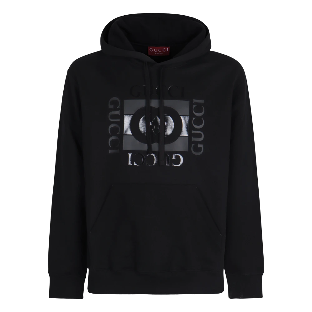 Gucci Black Cotton Jersey Sweatshirt - Male - Hoodies - L - Sweatshirts & Hoodies