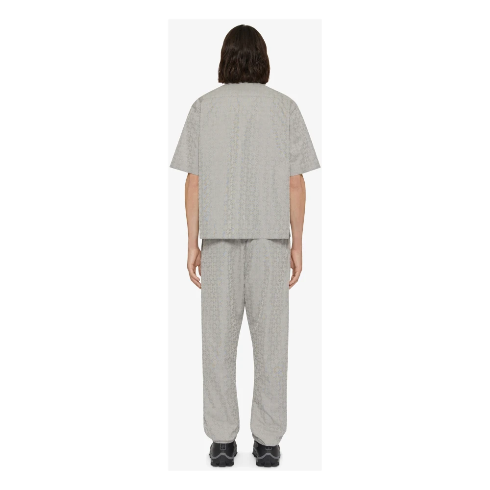 Givenchy Zwart Iridescent Technisch Katoenen Shirt Black Heren