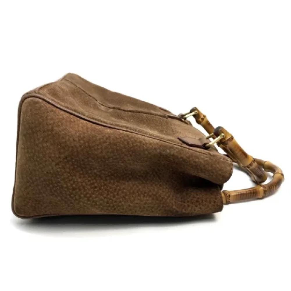 Gucci Vintage Pre-owned Suede gucci-bags Brown Dames