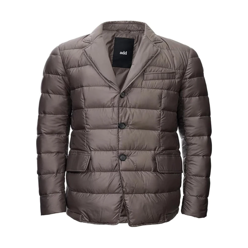Add Women's Brown Quilted Duck Down Jacket