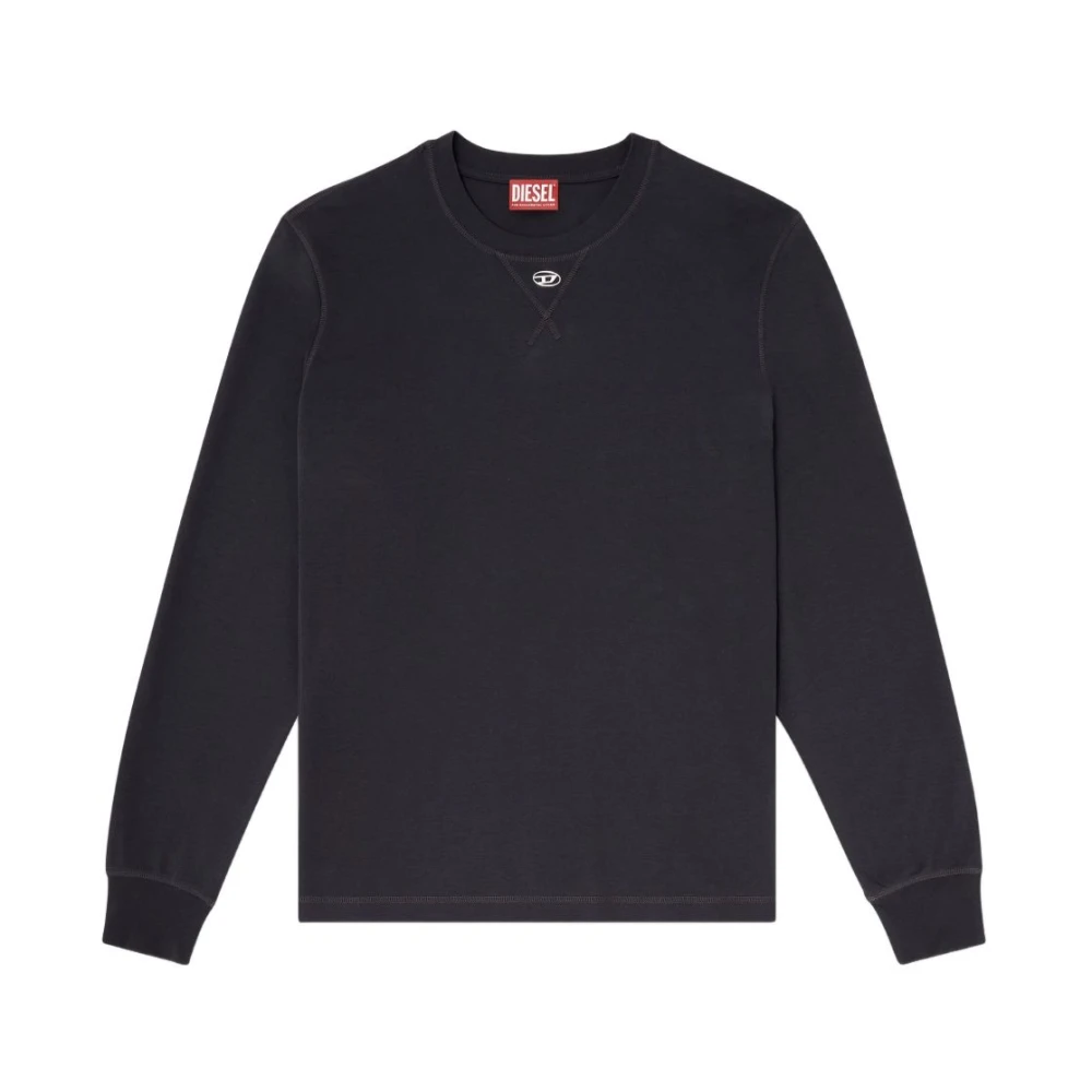 Diesel Men's Black T-Madjust Long Sleeve Top - Long Sleeve T-Shirts - Xl - Tops