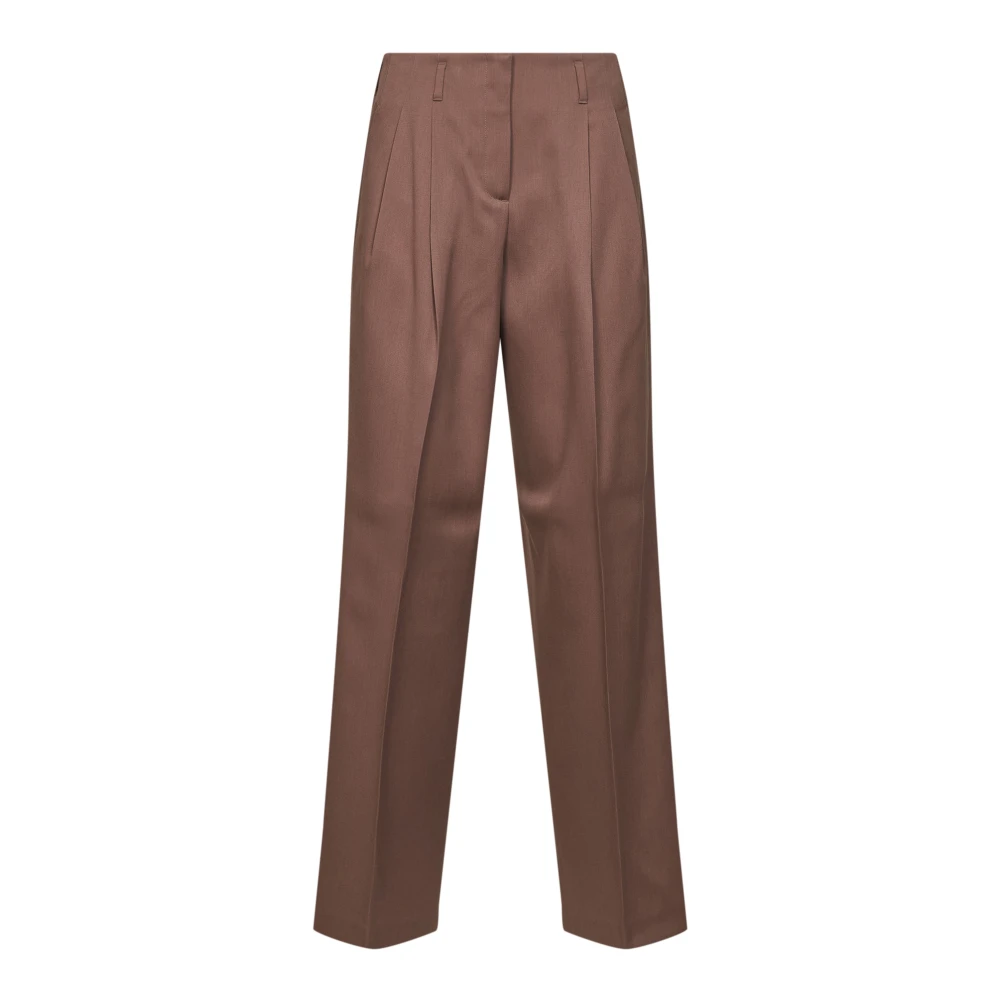 Golden Goose , Wide Trousers, Female, Brown, M, Wide Trousers