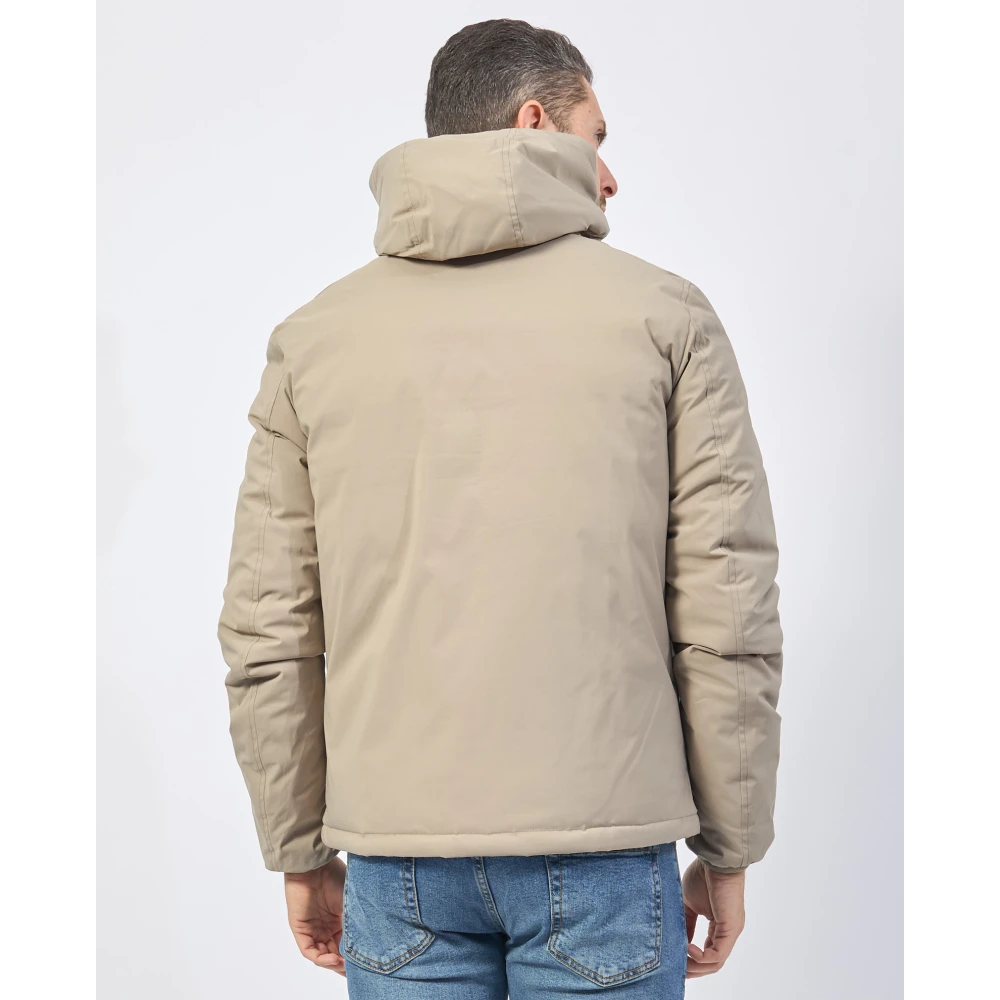 YES ZEE Heren Softshell Hoodie Jas Beige Heren
