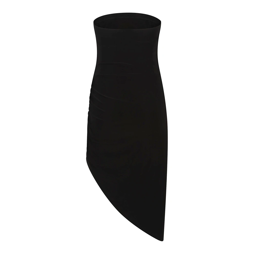 Norma Kamali Zwarte jurken met polyester en spandex Black Dames