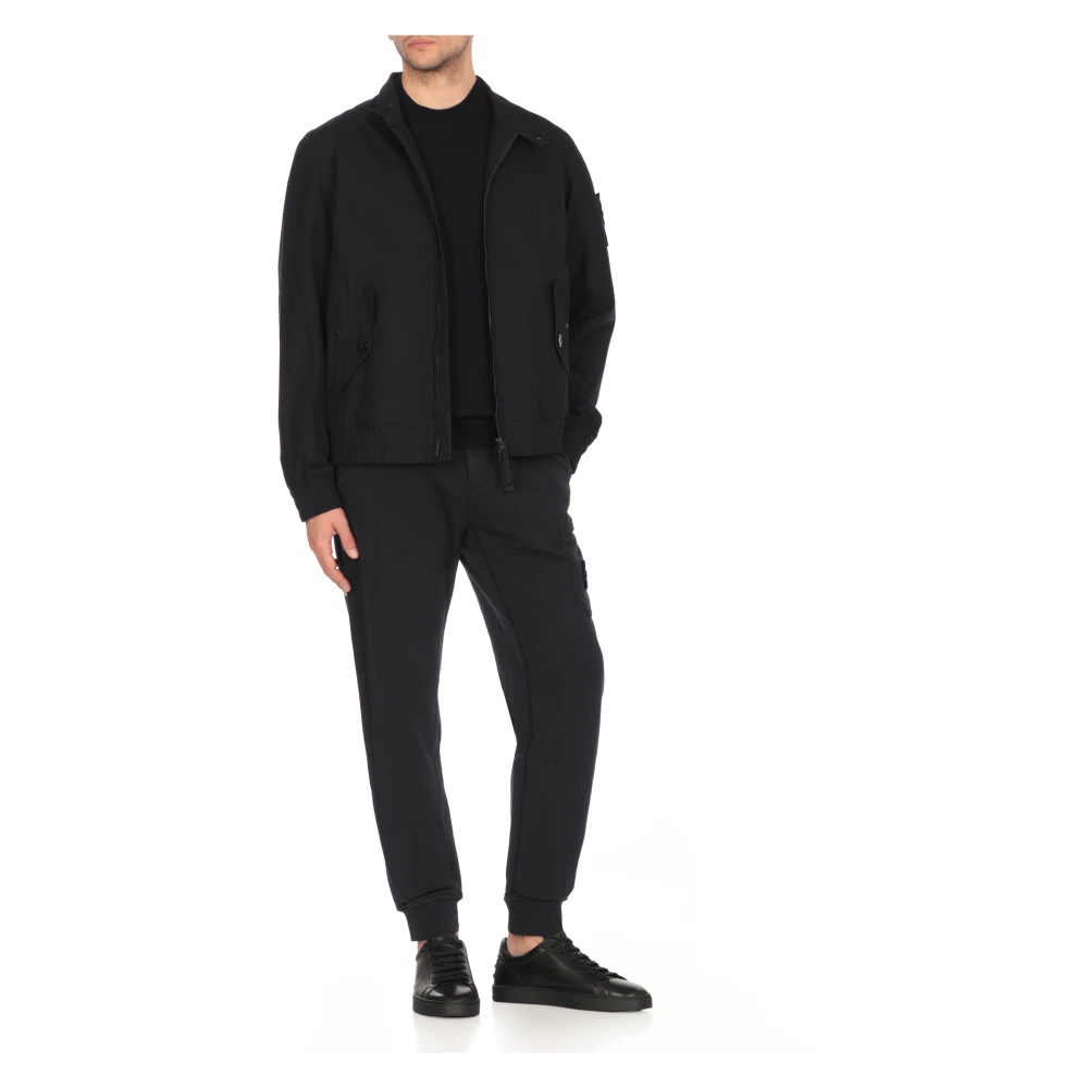 Stone Island Blauwe Wollen Trui met Logopatch Blue Heren