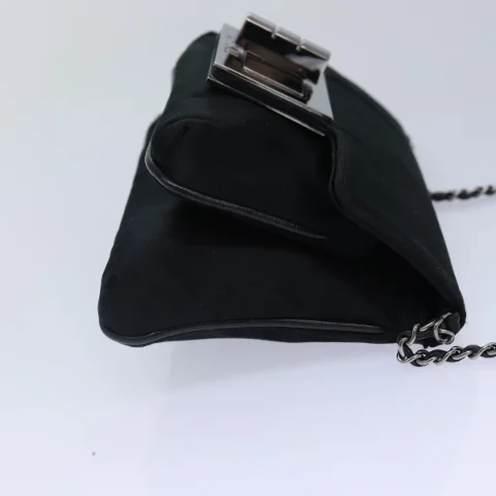 Chanel Vintage Pre-owned Canvas chanel-bags Gray Dames