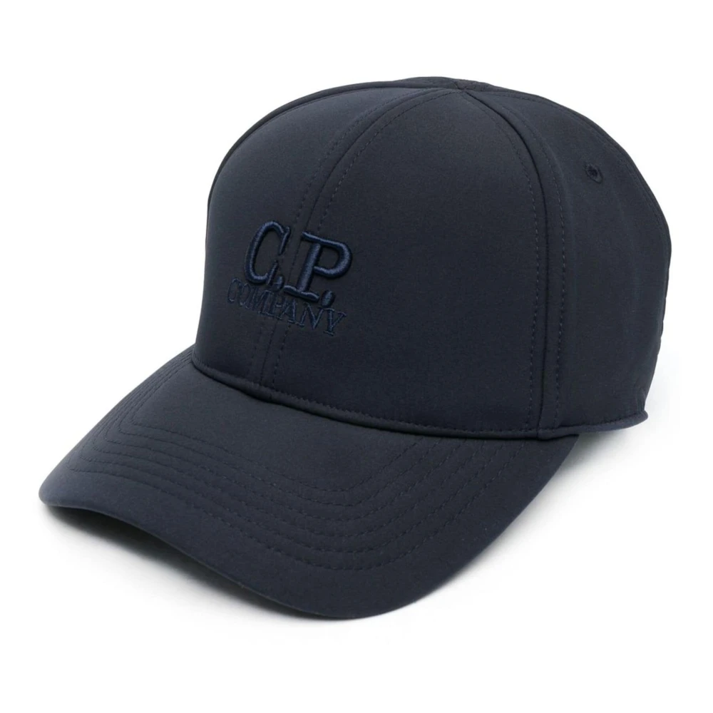 C.P. Company Blauwe Baseballpet met Logo Borduursel Blue Heren