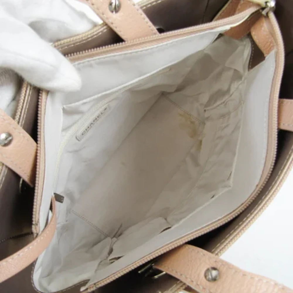 Chanel Vintage Pre-owned Canvas chanel-bags Yellow Dames