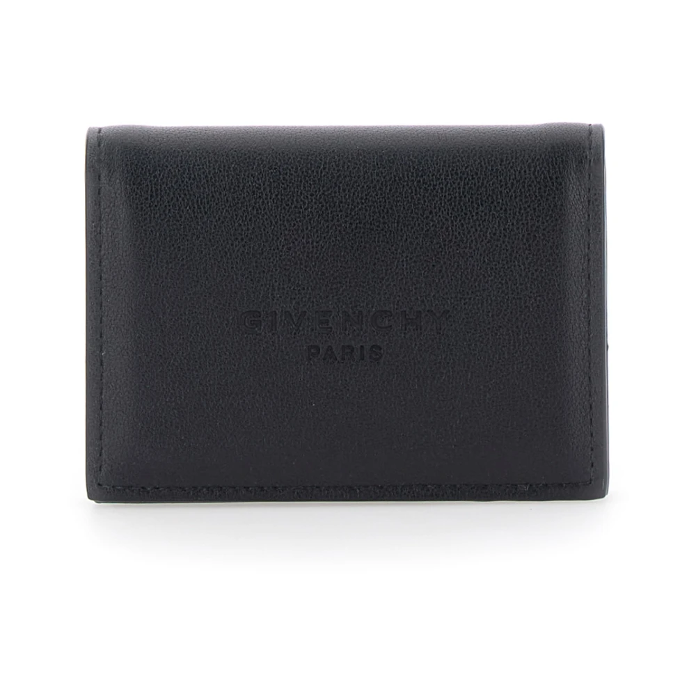 Givenchy Men's Black Wallets & Cardholders, One Size, Card Holder With Embossed Logo Lettering