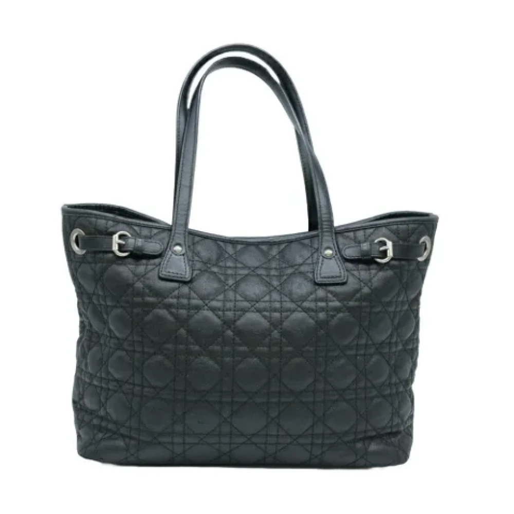 Dior Vintage Pre-owned Fabric handbags Black Dames