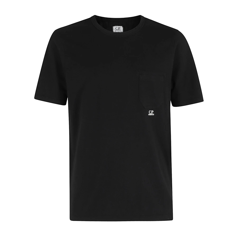 C.P. Company Zak T-shirt in Garment-Dyed Stijl Black Heren