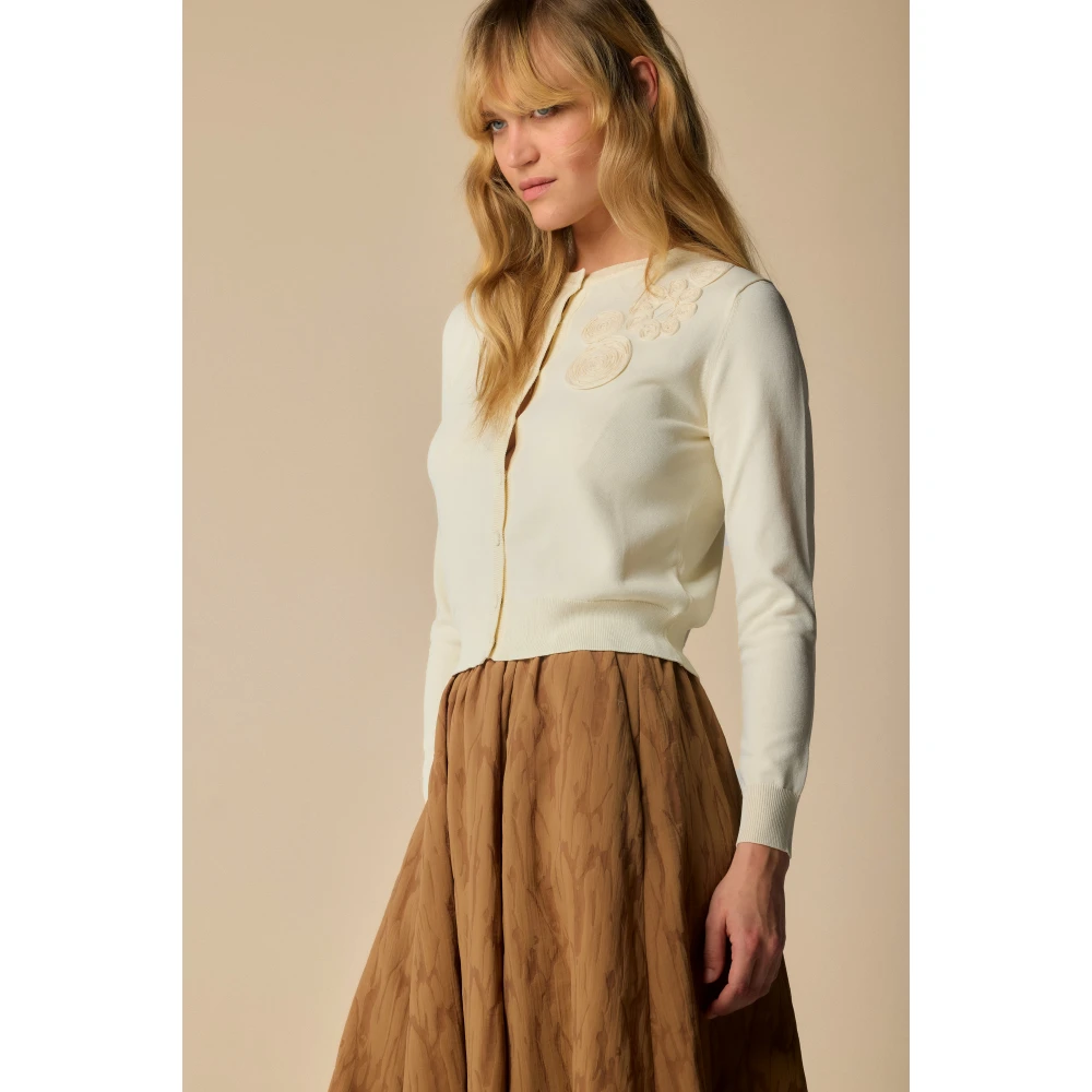 Kocca Stijlvolle Cardigans voor elke gelegenheid White Dames