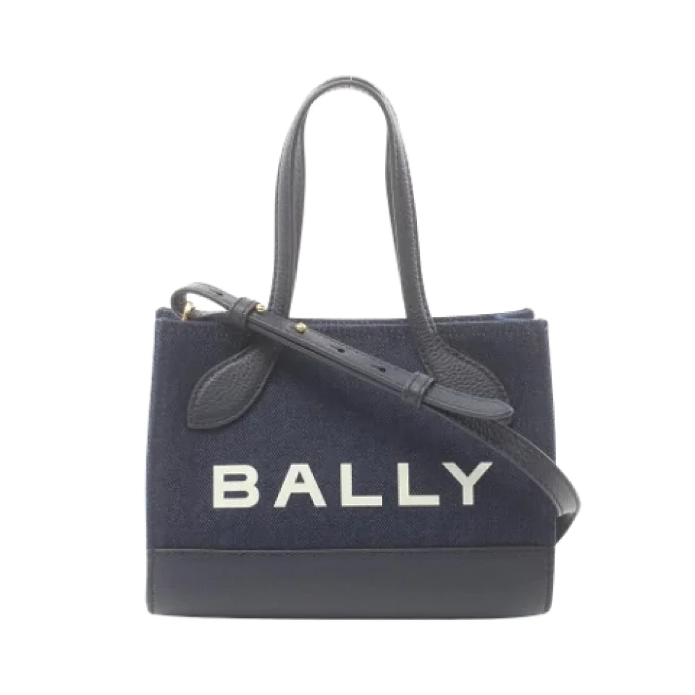 Bally Pre-owned Leather handbags Blue Dames