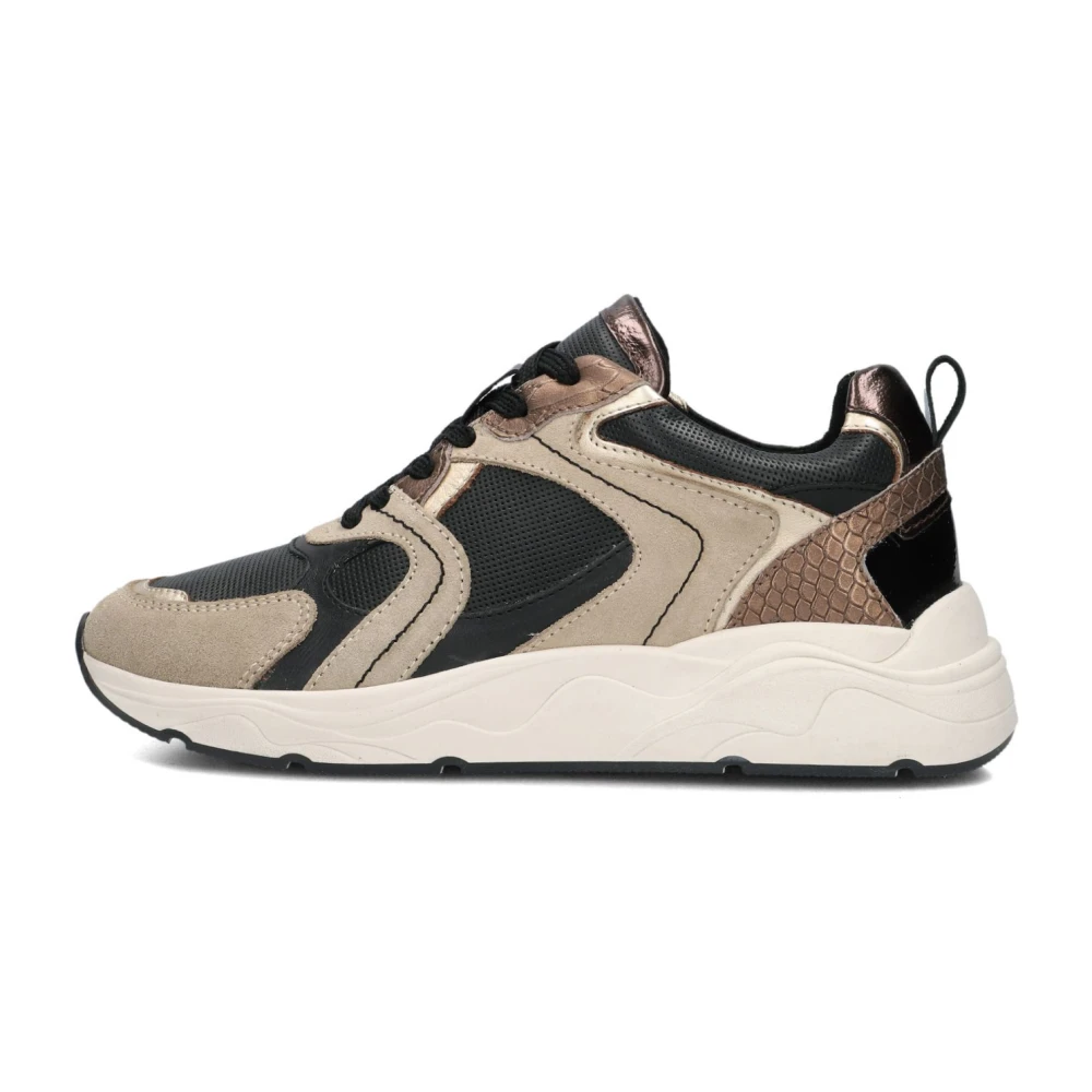 Blasz Vrouw Multicolor Schoenen Dames, Veelkleurig, 37 Eu, Suède, Slangenprint Lage Top Sneakers