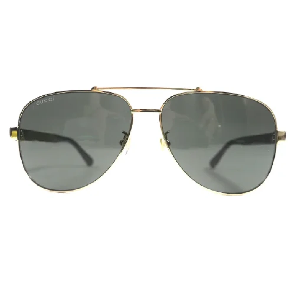 Gucci Vintage Pre-owned Fabric sunglasses Yellow Heren