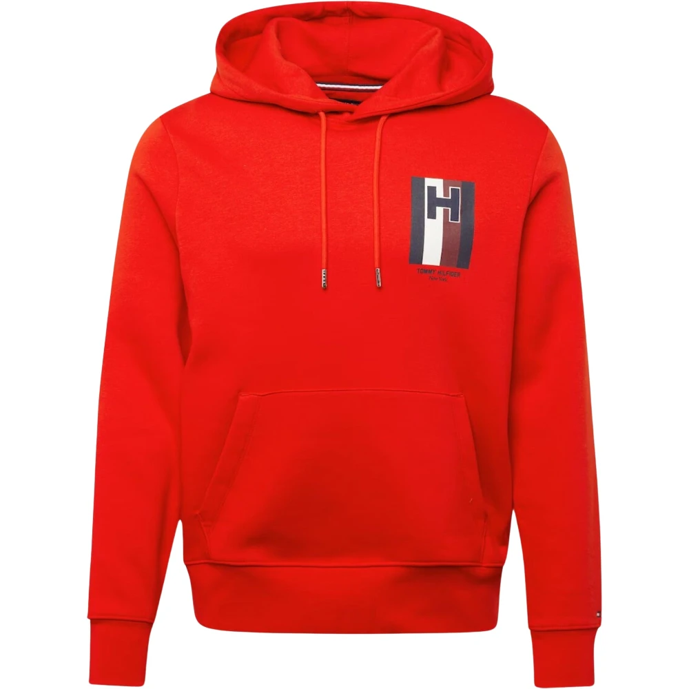 Tommy Hilfiger Heren hoodie met logo Red Heren