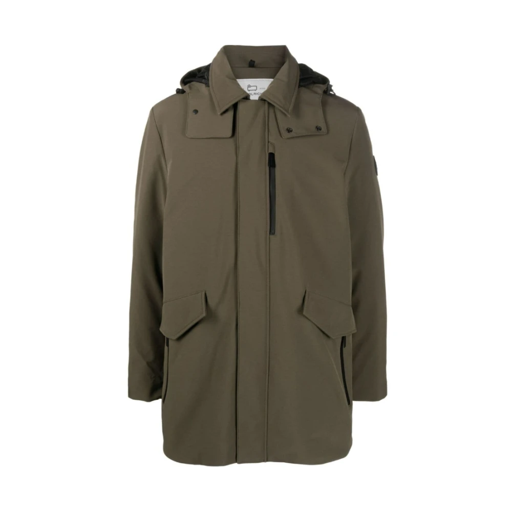 Woolrich Groene Tech Softshell Donsjas Green Heren