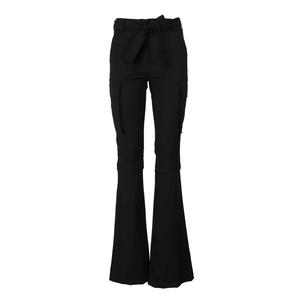 Andrea Adamo Multipocket Flare Broek Black Dames