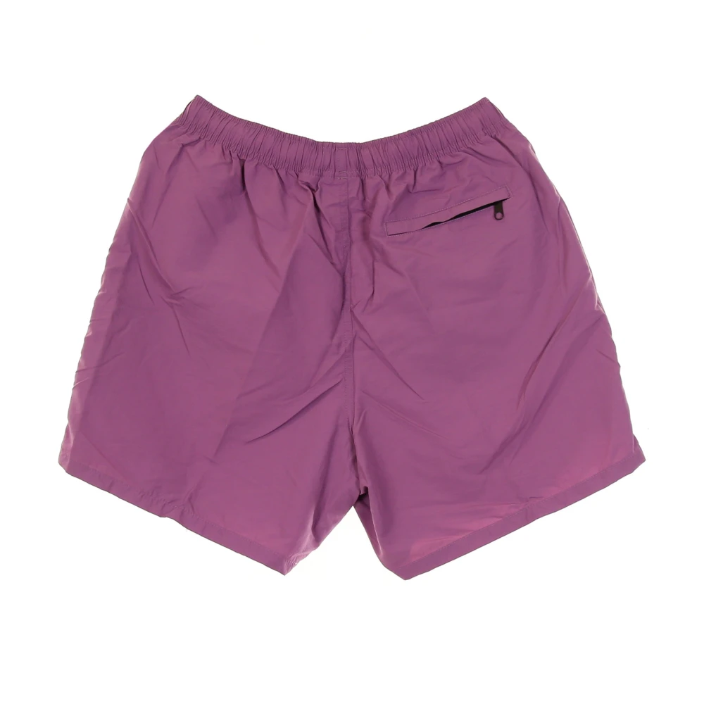 Obey Paarse Nitro Heren Shorts Lichtgewicht Stof Purple Heren