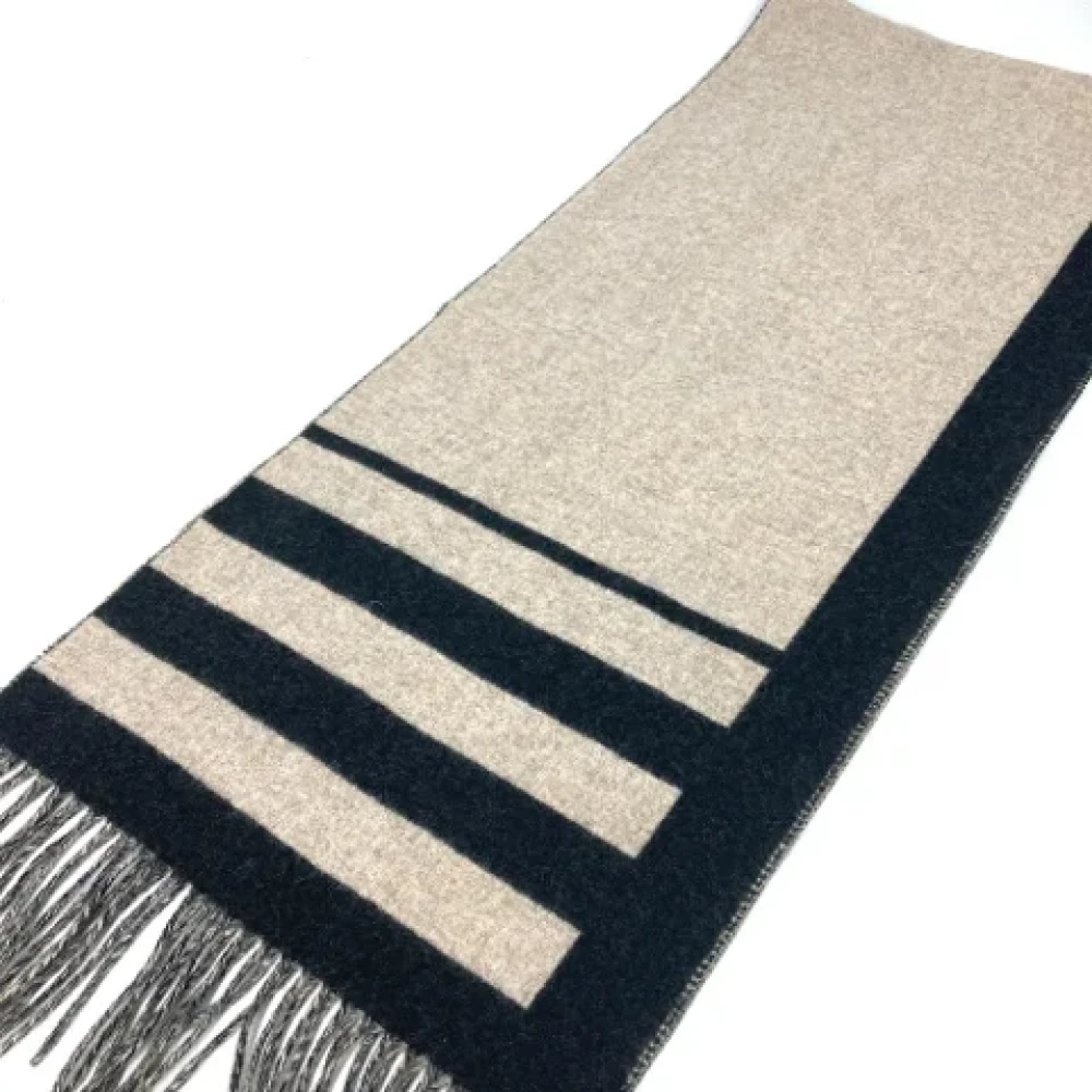 Hermès Vintage Pre-owned Fabric scarves Beige Dames