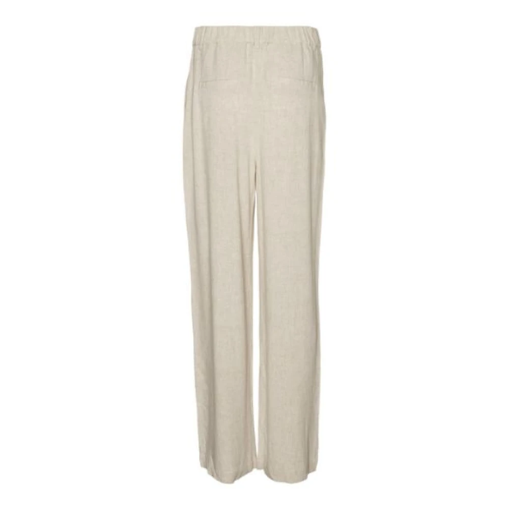 Vero Moda Wide Trousers Beige Dames