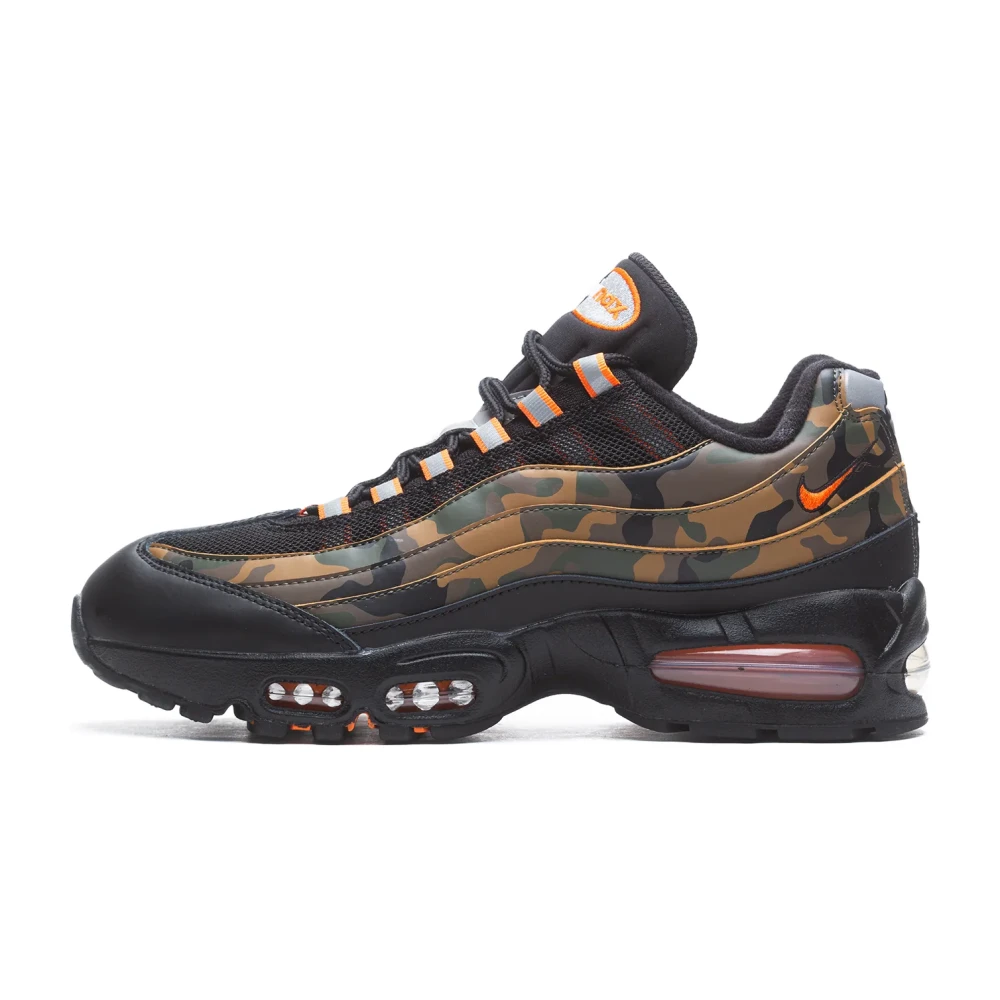 Nike Multicolor Air Max 95 Og Big Bubble Safety Orange Camo - Male - Running Shoes - 4 1/2 Uk - Sport
