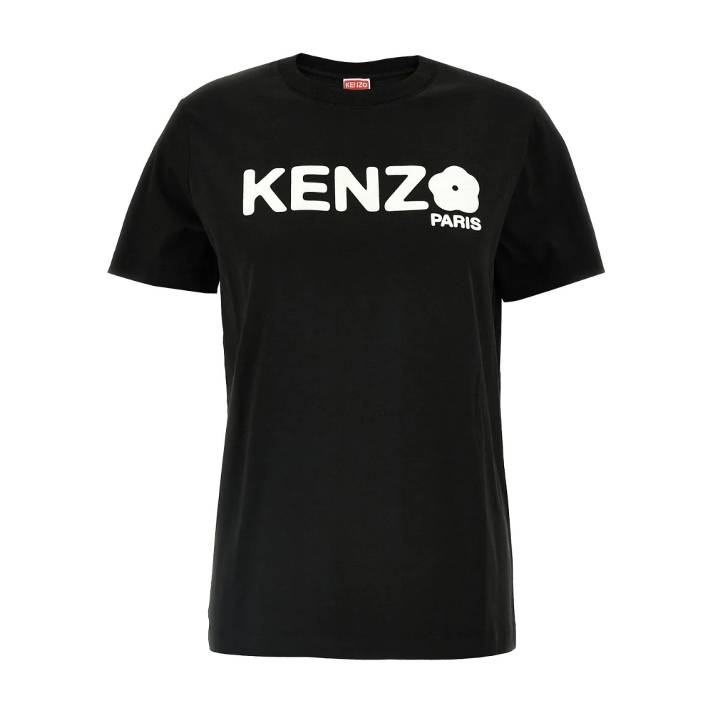 Kenzo Women's Black T-Shirts, S, Boke Flower 2.0 T-Shirt