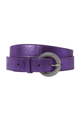 metallic-suede-leather-belt-with-buckle