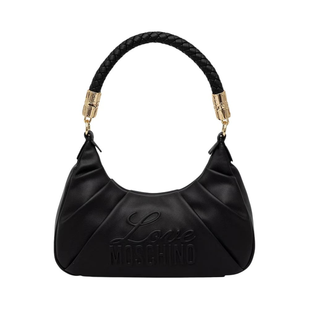 Love Moschino Vrouw Zwart Tassen Dames, One Size, Hobo Tas