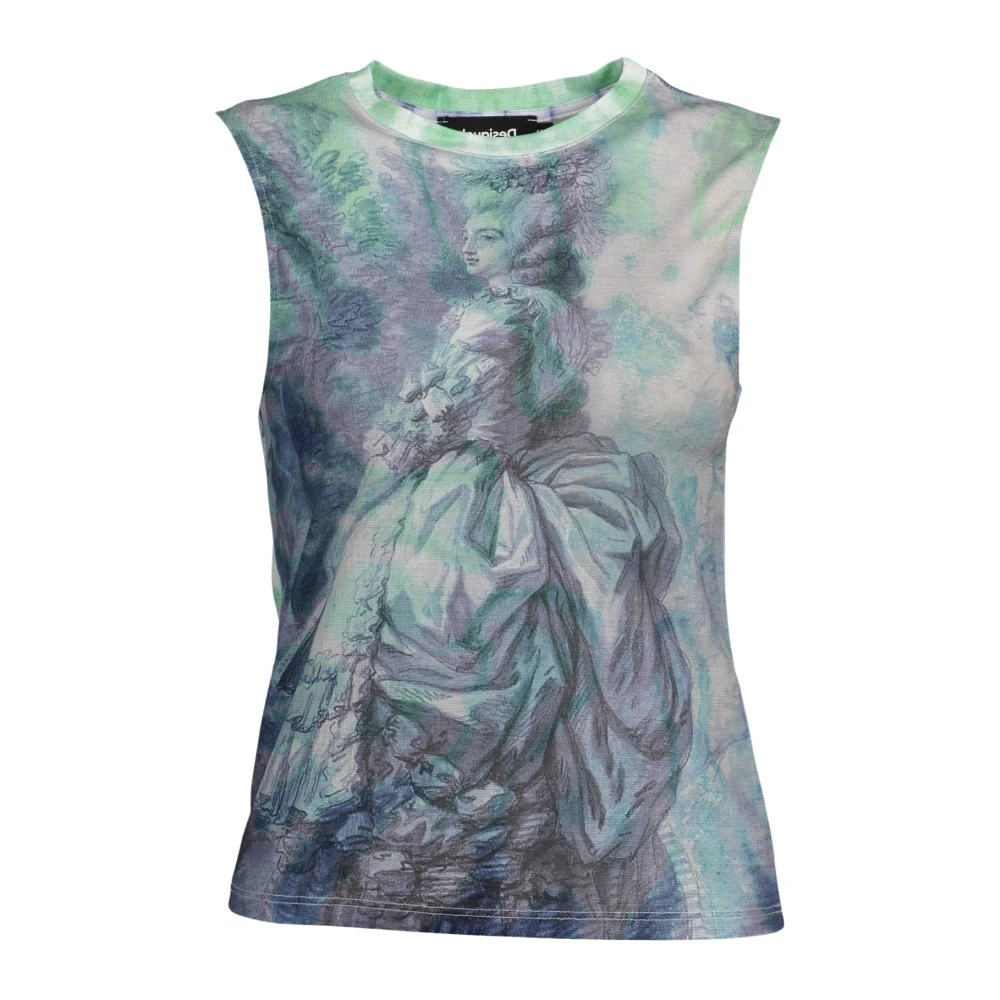 Desigual Women's Multicolor Sleeveless Tops,, Summer Breeze Tank Top Extra Large