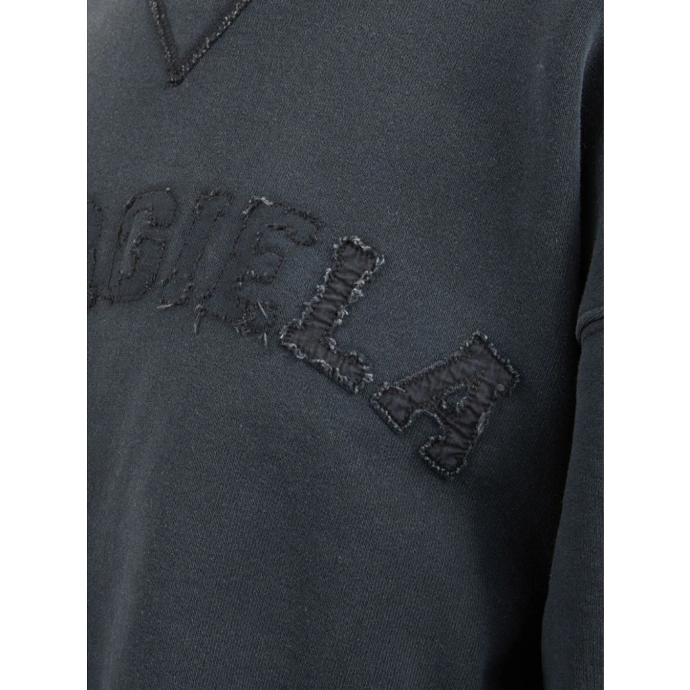 Maison Margiela Zwarte Sweatshirt voor Vrouwen Aw24 Black Dames
