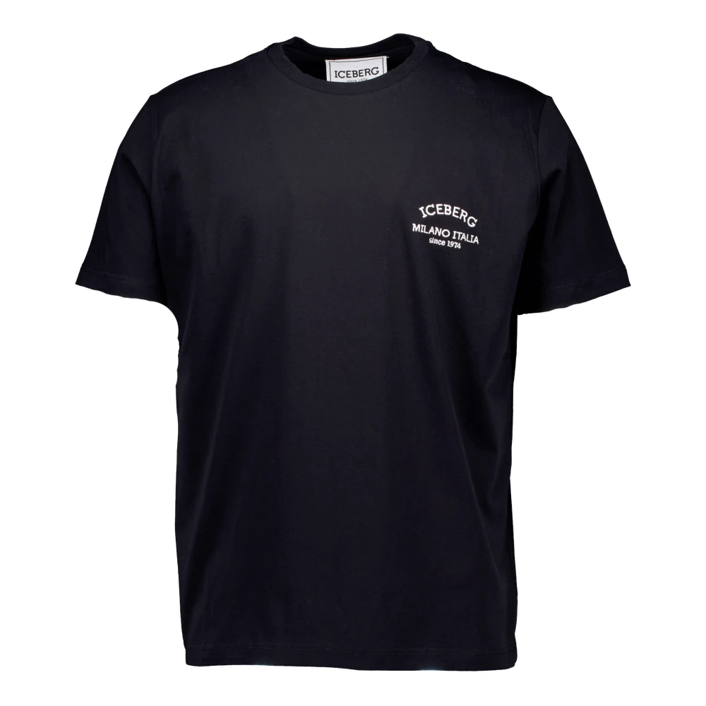 Iceberg t-shirts zwart Black Heren