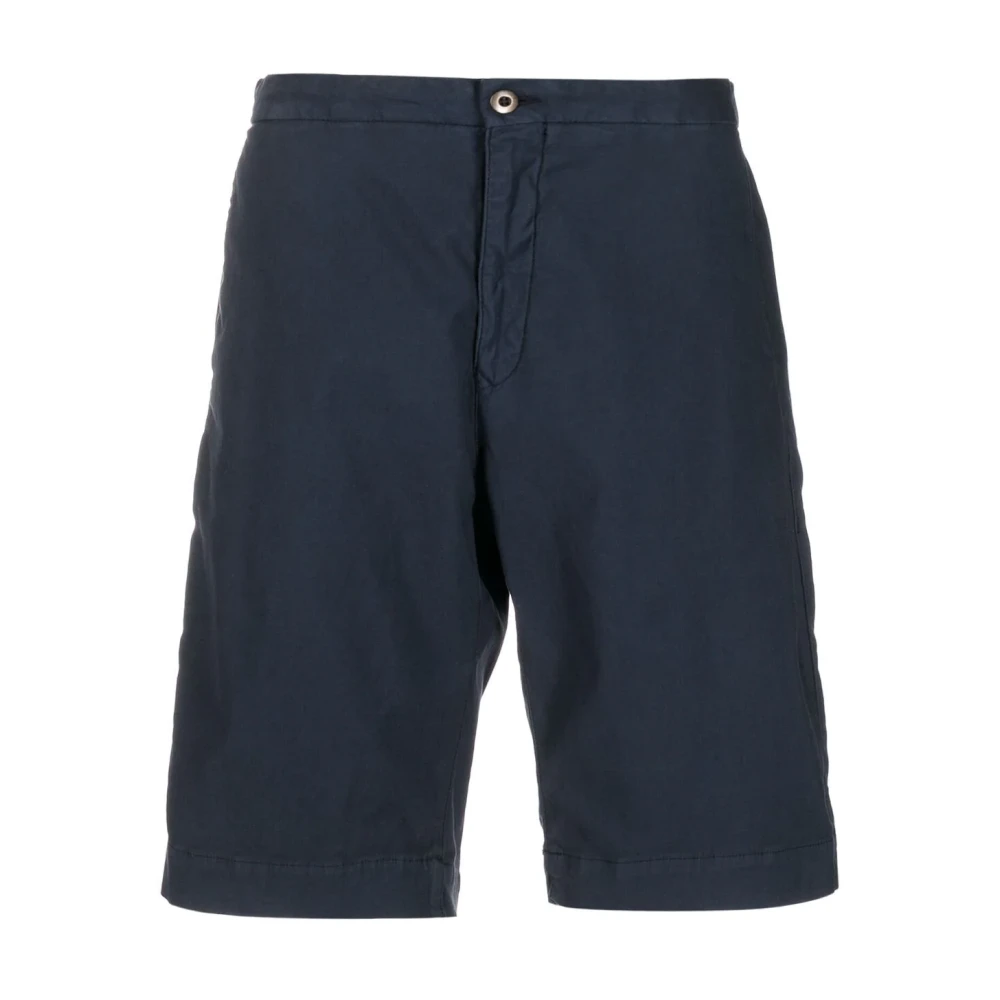 Incotex Katoenen shorts met zakken Blue Heren