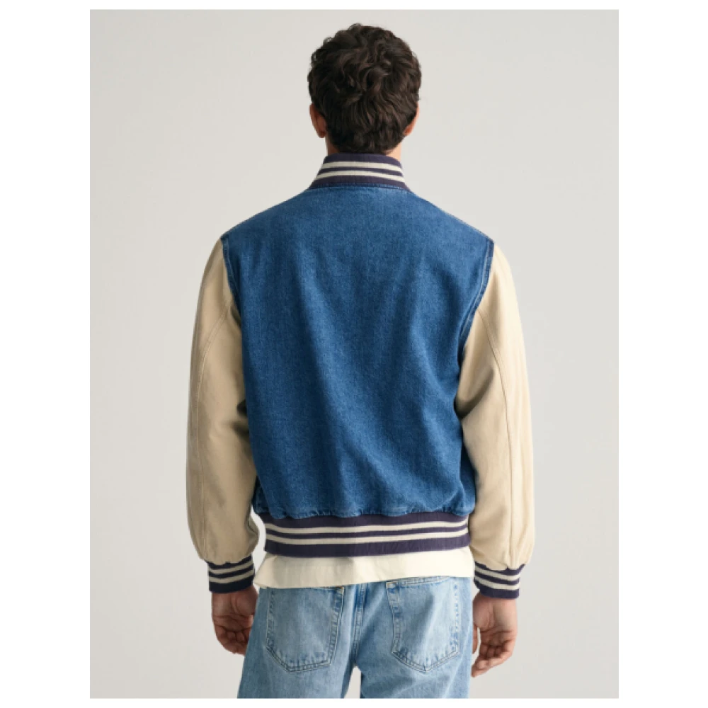 Gant Denim Universiteit Bomberjack Blue Heren