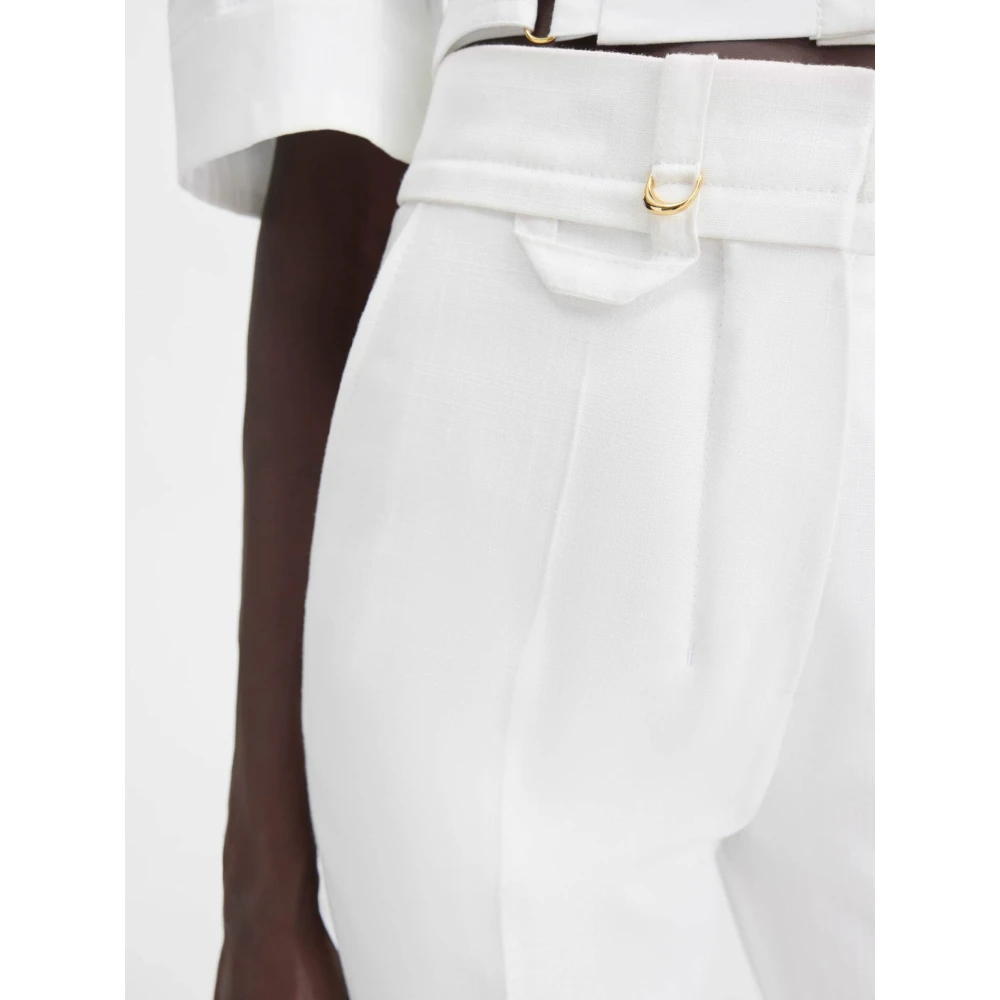 Jacquemus Trousers White Dames