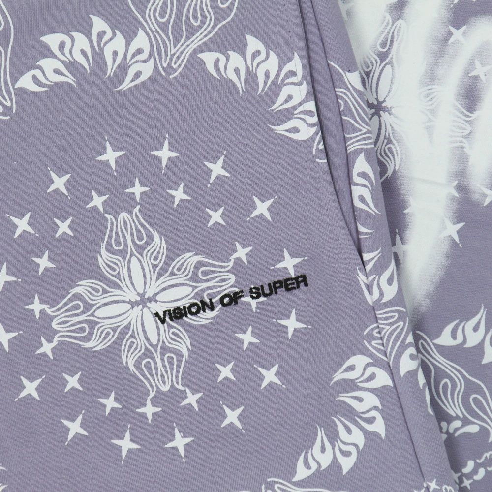 Vision OF Super Bandana Print Lichtgewicht Trainingsbroek Purple Heren