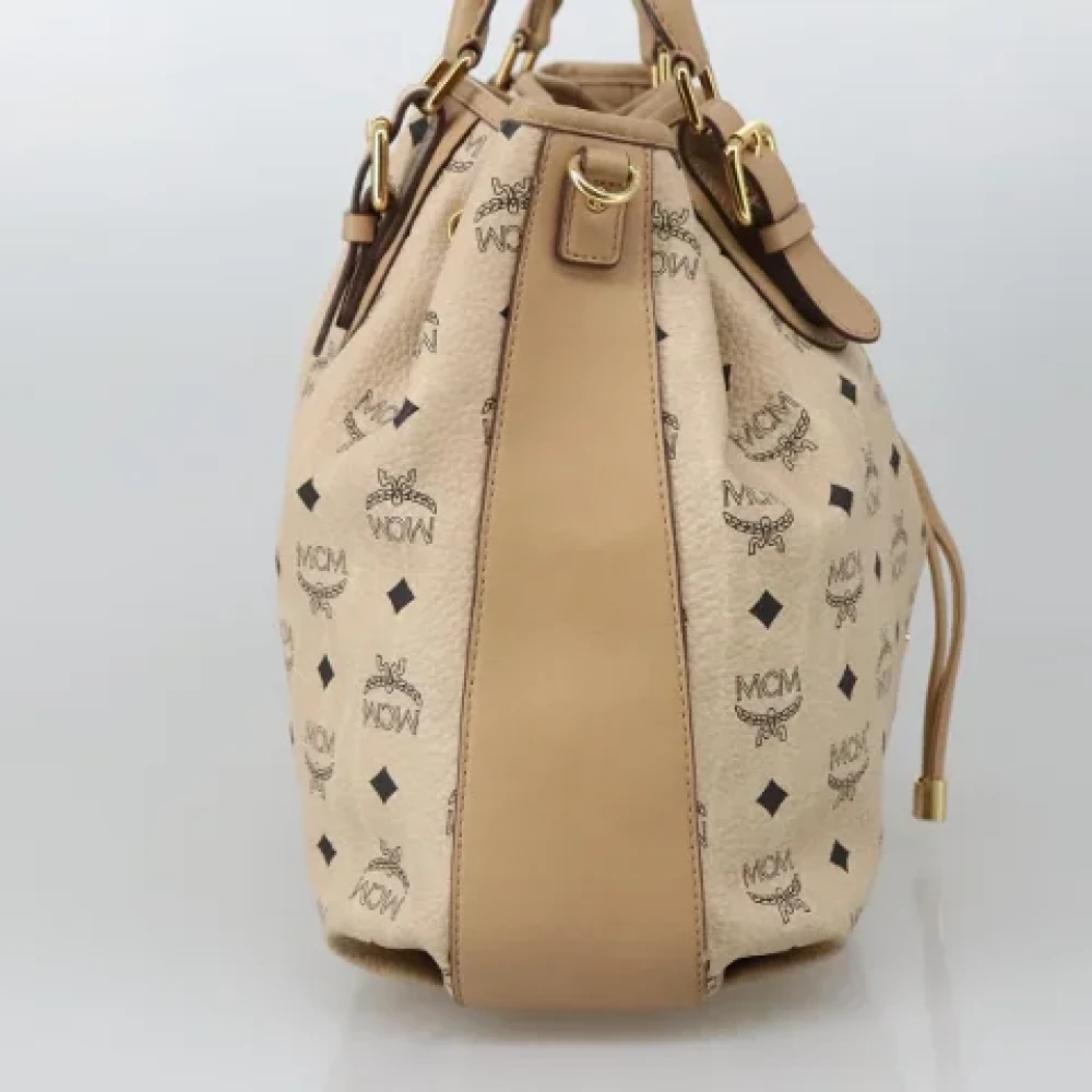 MCM Pre-owned Canvas handbags Beige Dames