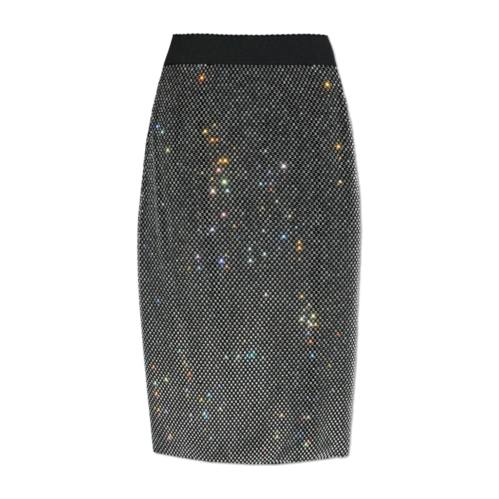 Dolce & Gabbana Women's Gray Shimmering Skirt - Midi Skirts - Xs - Skirts
