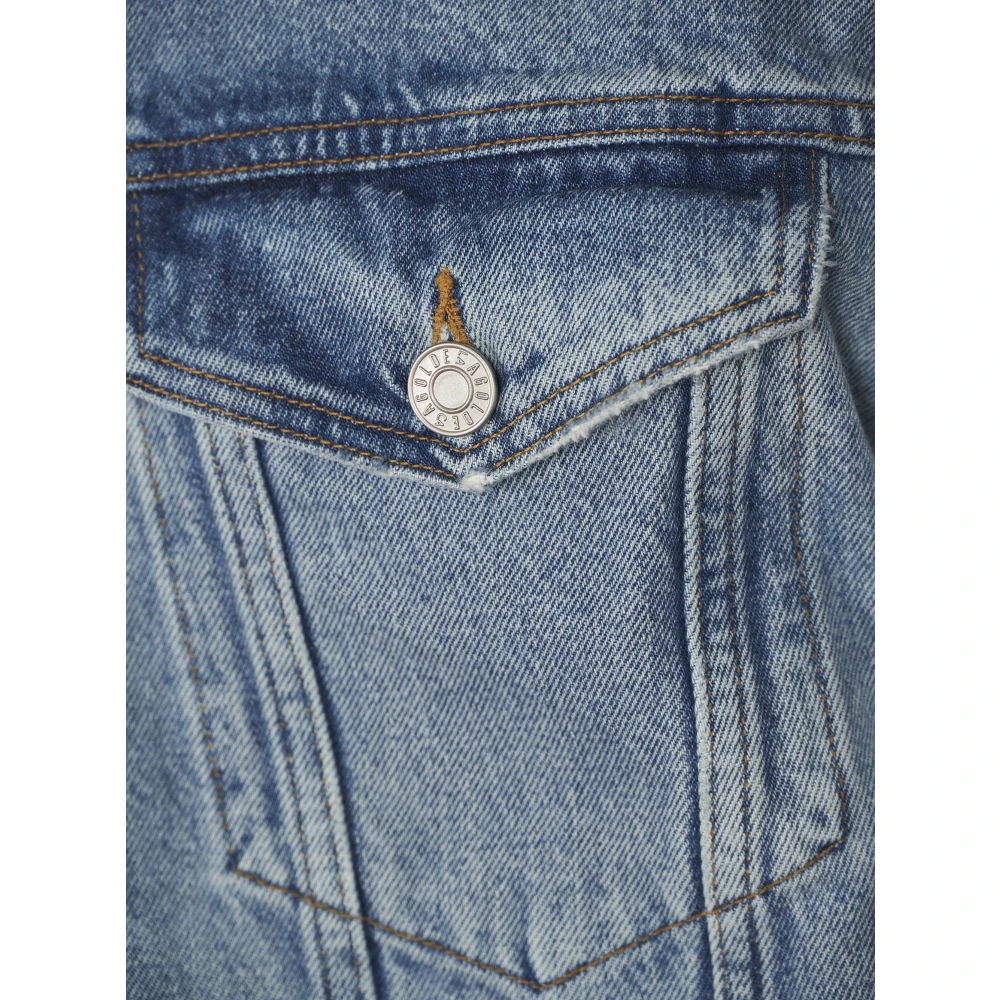 Agolde Stijlvolle Denim Jassen Collectie Blue Heren