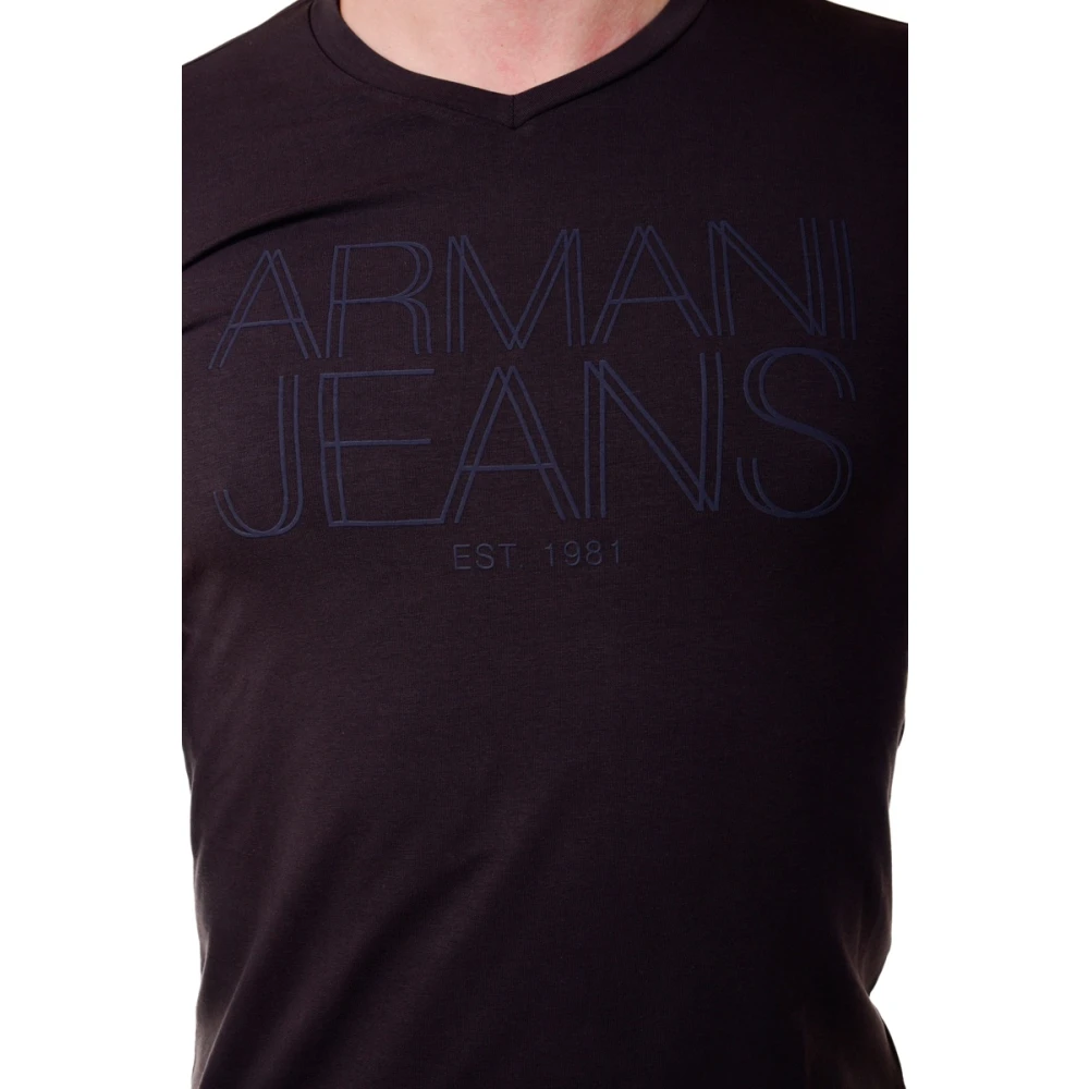 Armani Jeans Comfortabele Gebreide Trui Brown Heren