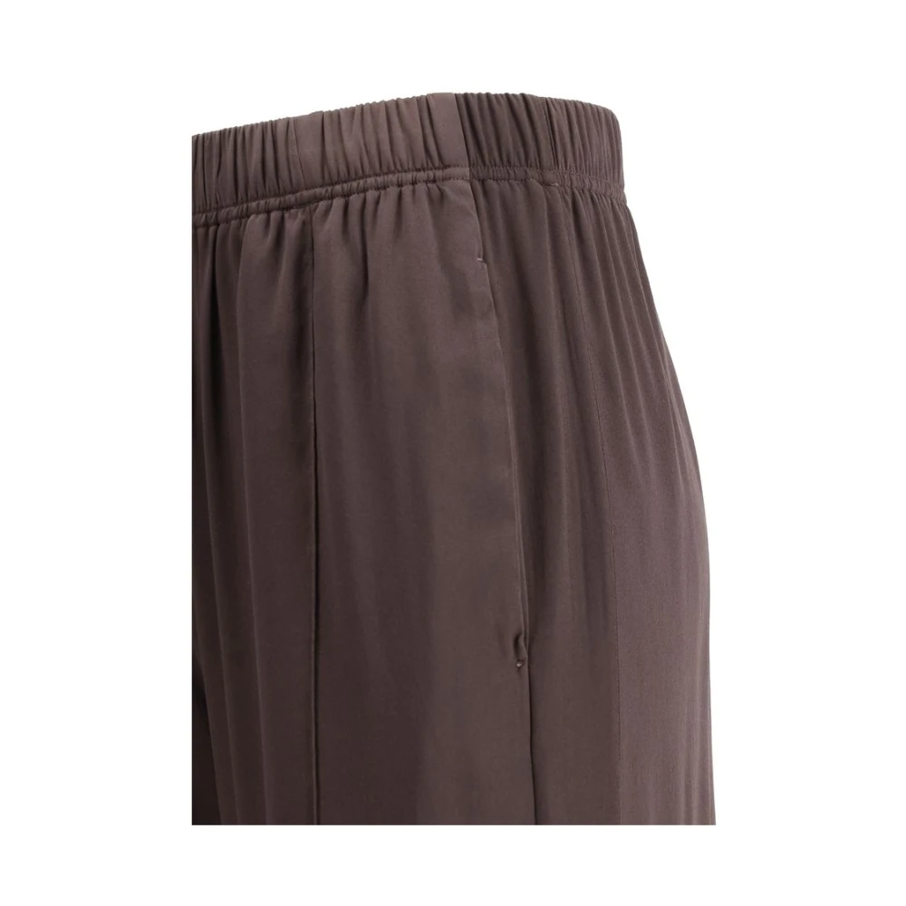 Forte Satin Jogger Broek Brown Dames