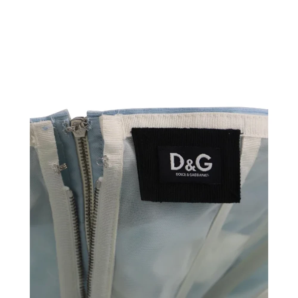 Dolce & Gabbana Pre-owned Polyester tops Blue Dames