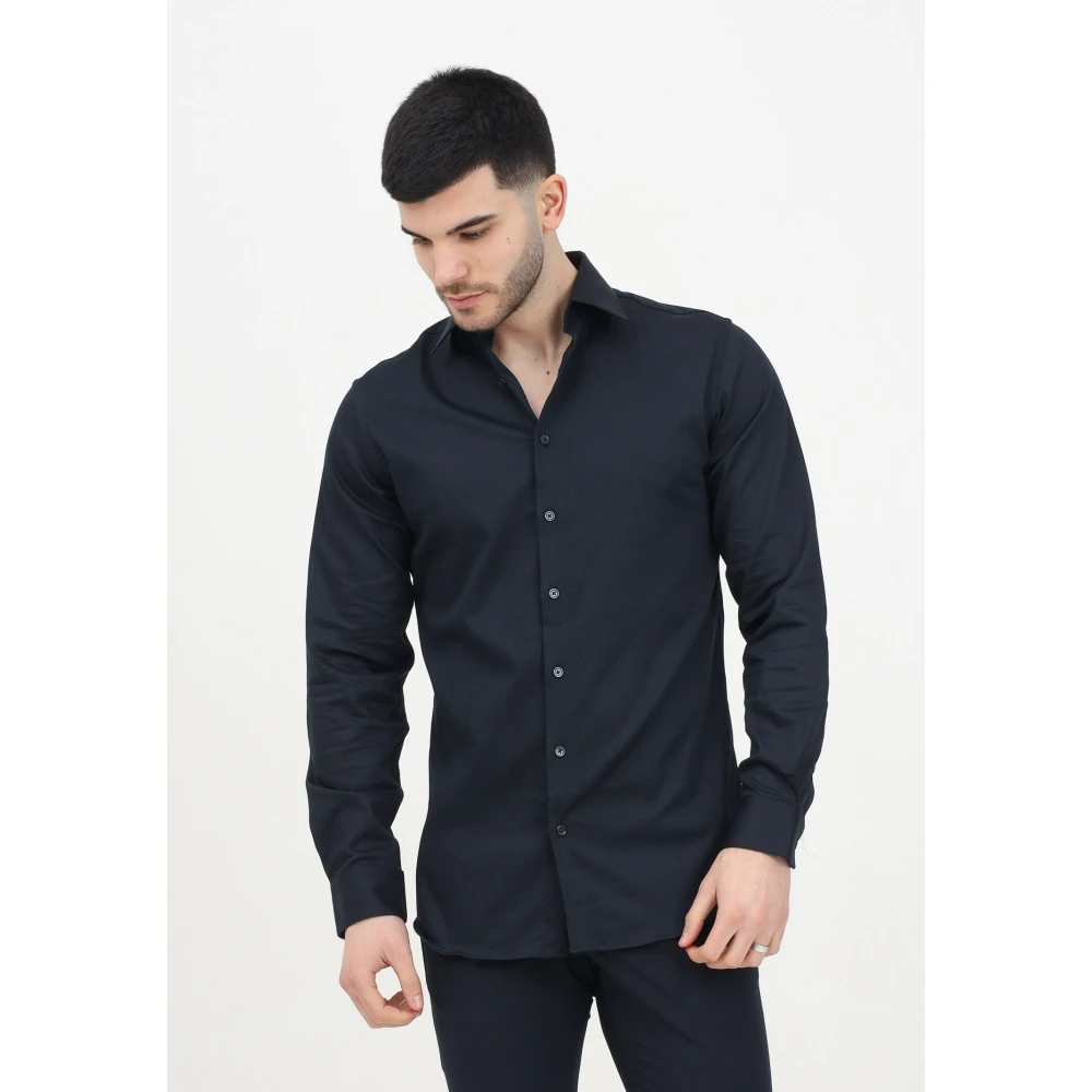 Selected Homme Zwarte overhemd lange mouw Modern Black Heren