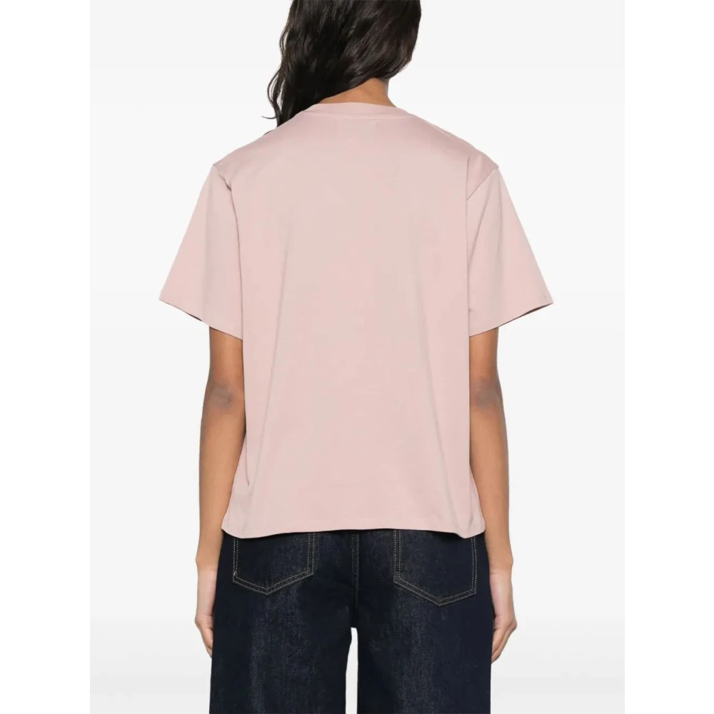Loulou Studio Katoenen Tee Klassieke Stijl Shirt Pink Dames