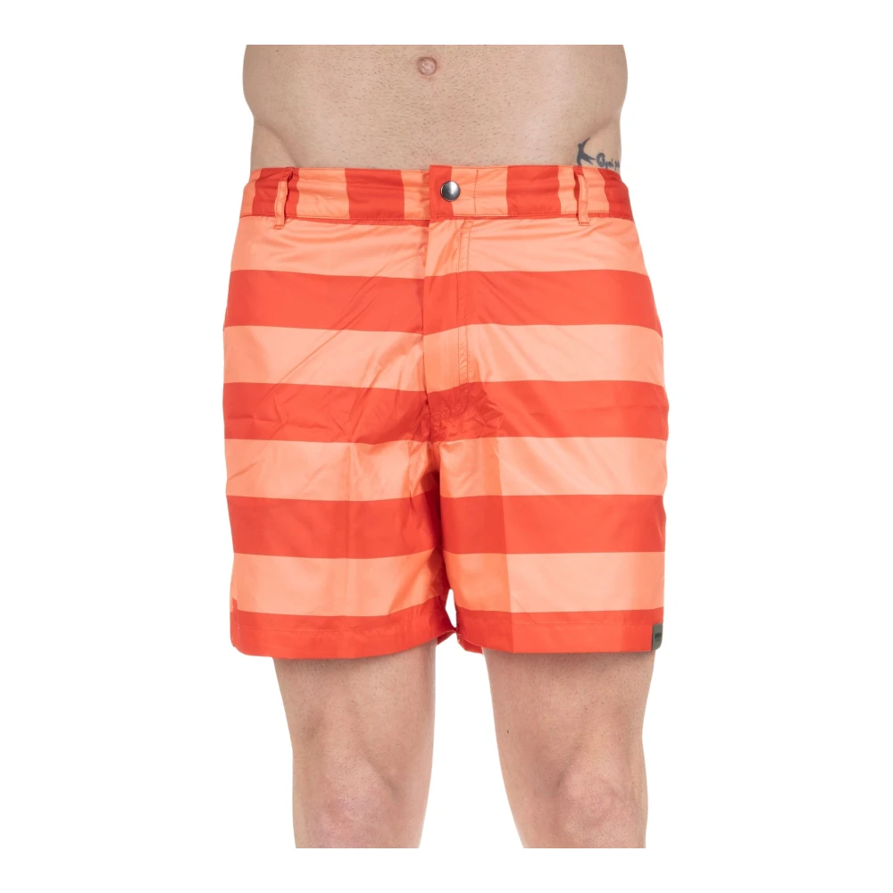 Aspesi Heren zwemkleding ALL Over Line 2 Red Heren