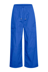Luźne spodnie o szerokich nogawkach w kolorze Sea Blue