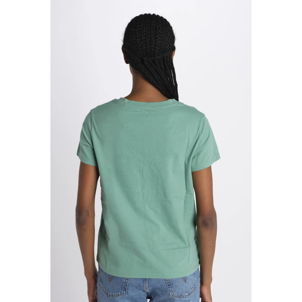 Levi's Groene V-hals T-shirts en Polos Green Dames