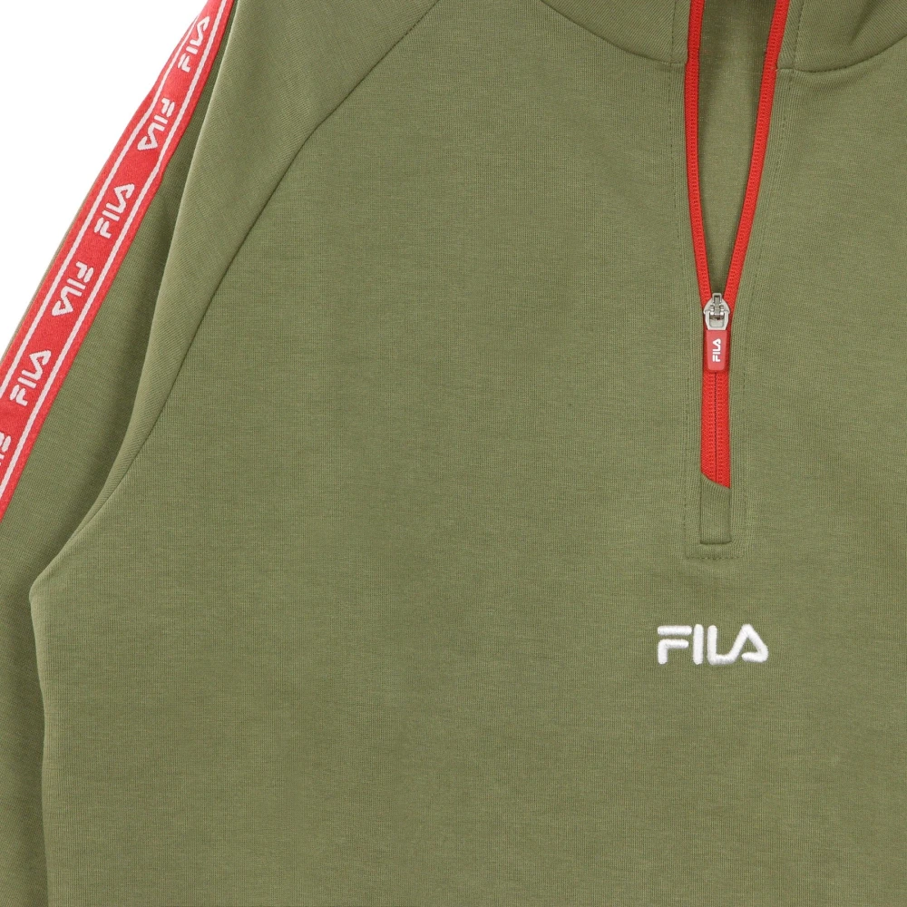 Fila Lichtgewicht coltrui sweatshirt in groen Green Heren